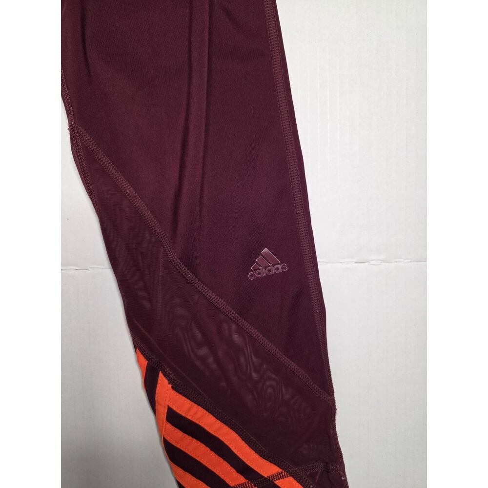 Adidas X IVY PARK Beyoncé Maroon & Solar Orange Striped w/Mesh Panels sz M - Picture 9 of 10